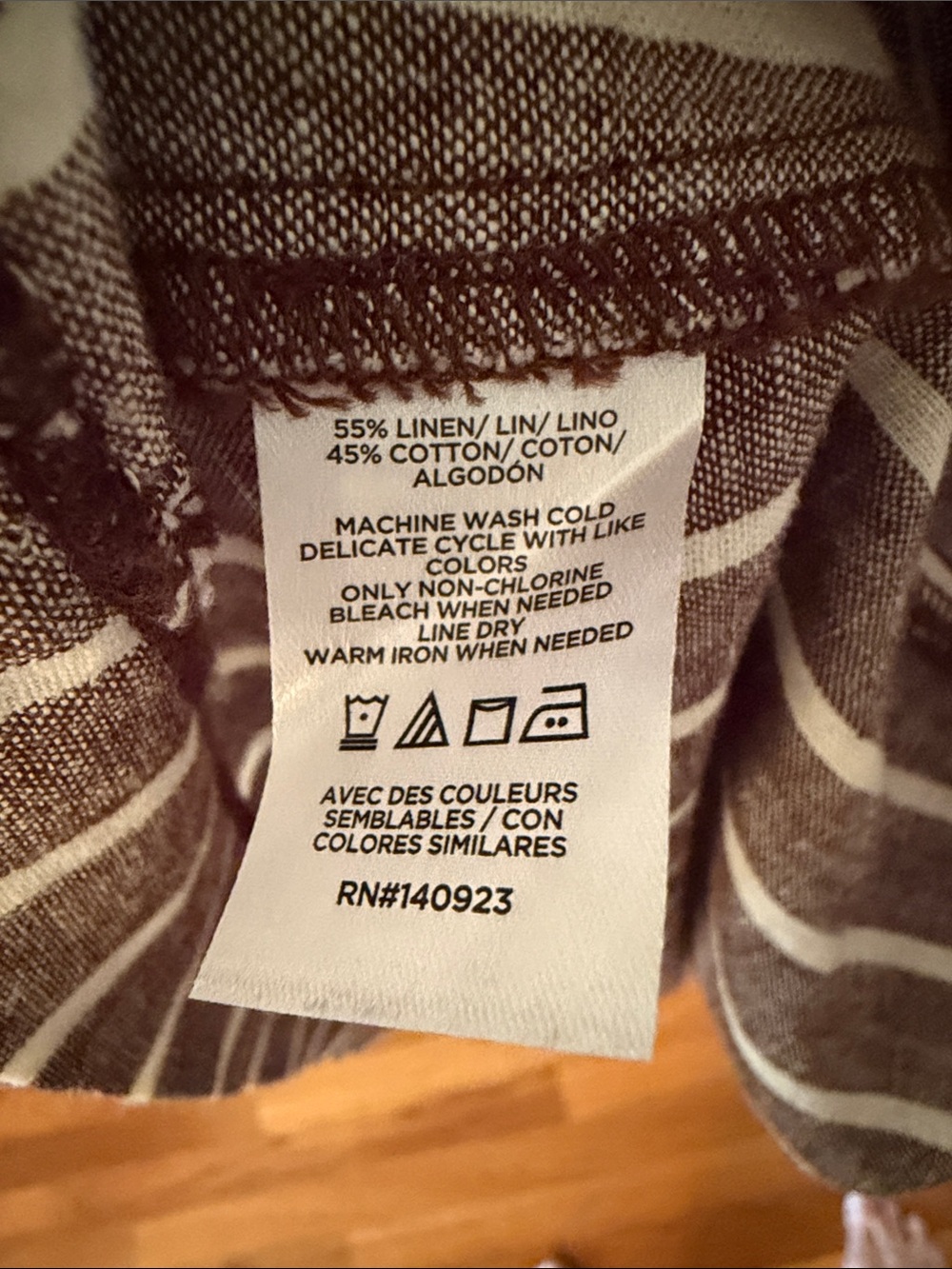 Lou&Grey Loft Sleeveless Brown Stripe Tie-Front Maxi Dress NWOT. This season M - Picture 8 of 9